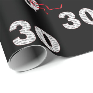 Papier Cadeau 30e Anniversaire Bouquet Bouquet Papier d'envelopp