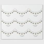 Papier Cadeau 30e anniversaire du mariage de perles (Plat)