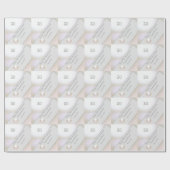 Papier Cadeau 30e anniversaire du Mariage Pearl (Plat)