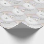 Papier Cadeau 30e anniversaire du Mariage Pearl (Coin)