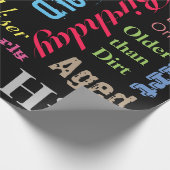 Papier Cadeau 30e anniversaire heureux dans un grand graffiti (Coin)