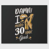 Papier Cadeau 30e anniversaire | Je Fais 30 Semblables (Plat)