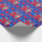 Papier Cadeau 30ème Enveloppe de cadeau de rouge bleu (Coin)