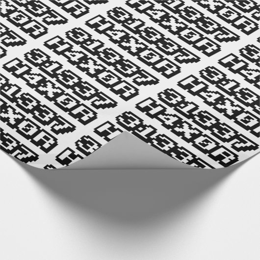 PAPIER CADEAU 31337 H4X0R (Coin)