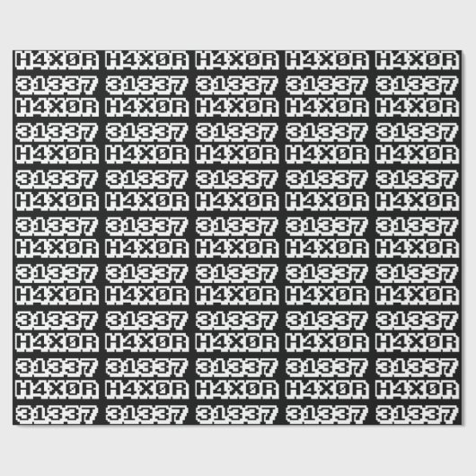 PAPIER CADEAU 31337 H4X0R (Plat)