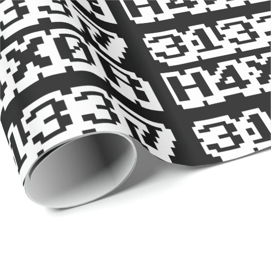 PAPIER CADEAU 31337 H4X0R (Coin rond)