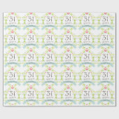 Papier Cadeau 31ème Enveloppe de cadeau de coeur d'amour (Plat)