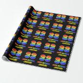 Papier Cadeau 33e anniversaire : Bold, amusant, simple, arc-en-c (Déroulé)