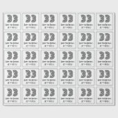 Papier Cadeau 33ème anniversaire : Art Déco Style inspiré "33" + (Plat)