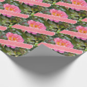 Papier Cadeau 35e anniversaire Mariage Rose corallien (Coin)