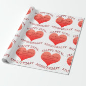 Papier Cadeau 35ème. Anniversaire (Déroulé)