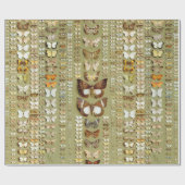 Papier Cadeau 374 mois vintages de Nouvelle-Guinée (Plat)