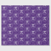 Papier Cadeau 3.14 Pi Numéro Spiral Purple Pi Jour (Plat)