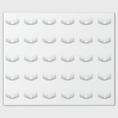 Papier Cadeau 3-D Look Silver Priest's ou ministre's Collar (Plat)