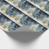 Papier Cadeau 3 lapins de Noël (Coin)