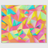 Papier Cadeau 3D Illustration - Colorful low poly texture3d,abst (Plat)