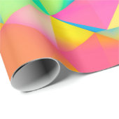 Papier Cadeau 3D Illustration - Colorful low poly texture3d,abst (Coin rond)