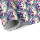 Papier Cadeau 3D Spirit Pony 2 (Coin rond)