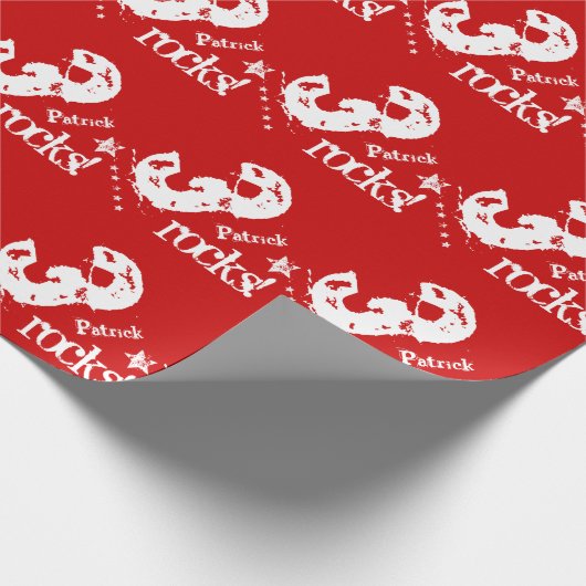 Papier Cadeau 3e Anniversaire de enfant Diagonal Design Grunge S (Coin)