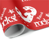 Papier Cadeau 3e Anniversaire de enfant Diagonal Design Grunge S (Coin rond)