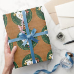 Papier Cadeau 3e anniversaire du Mariage Image en cuir<br><div class="desc">Vous cherchez le bon papier d'emballage 3e anniversaire honorant votre amour? ! J'ai conçu ce papier d'emballage personnalisé avec "l'élégance audacieuse" à l'esprit et l'imagerie traditionnelle en jade et en cuir ainsi que votre texte médaillon et mes coeurs fantaisie font pour un design royal et adapté pour votre journée spéciale!...</div>