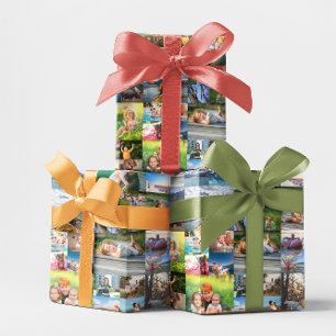 Papier Cadeau 40 Collage photo horizontal