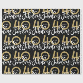 Papier Cadeau 40 et enveloppe de cadeau fabuleuse (Plat)