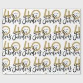 Papier Cadeau 40 et enveloppe de cadeau fabuleuse (Plat)