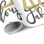 Papier Cadeau 40 et enveloppe de cadeau fabuleuse (Coin rond)