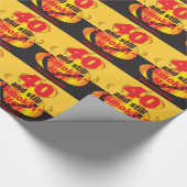 Papier Cadeau 40 et toujours anniversaire chaud de Smokin | (Coin)