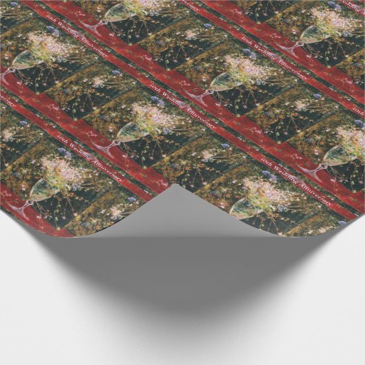 Papier Cadeau 40e anniversaire de Mariage (Coin)