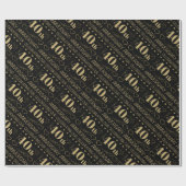 Papier Cadeau 40e anniversaire du Mariage (Plat)