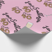 Papier Cadeau 40e anniversaire enveloppement, 40 ans, quarante, (Coin)