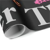 Papier Cadeau 40e anniversaire heureux dans un grand graffiti (Coin rond)