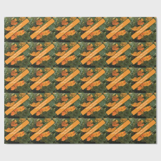 Papier Cadeau 40e anniversaire Mariage Nasturtium alternative (Plat)