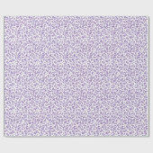 Papier Cadeau 40e anniversaire Purple & White Numéro Motif 40 (Plat)