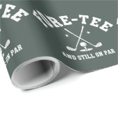 Papier Cadeau 40th Birthday Golf 40th Birthday Gift Golfing (Coin rond)