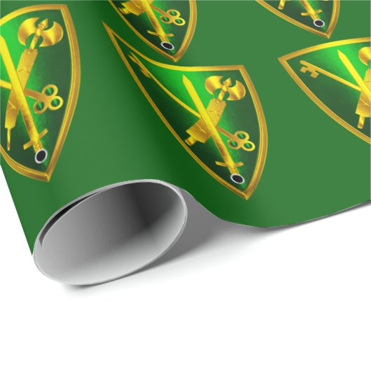 Papier Cadeau 42e brigade de la police militaire « Intégrité de (Coin rond)