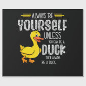 Papier Cadeau 45.Canard en caoutchouc pour les amateurs de canar (Plat)