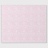 Papier Cadeau 45e anniversaire rose/blanc Random Number 45 Motif (Plat)