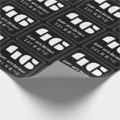 Papier Cadeau 46e anniversaire : Art Déco Inspiré Look "46" & No (Coin)