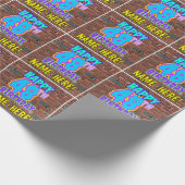 Papier Cadeau 48e anniversaire : Amusant, Graffiti urbain inspir (Coin)