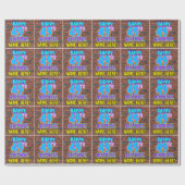 Papier Cadeau 49e anniversaire : Amusant, Graffiti urbain inspir (Plat)