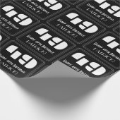 Papier Cadeau 49e anniversaire : Art Déco Inspiré Look "49" & No (Coin)