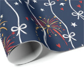 Papier Cadeau 4 juillet (Coin rond)
