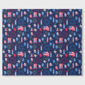 Papier Cadeau 4 Juillet (Plat)