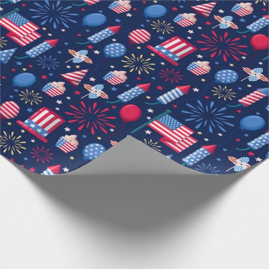 Papier Cadeau 4 Juillet (Coin)