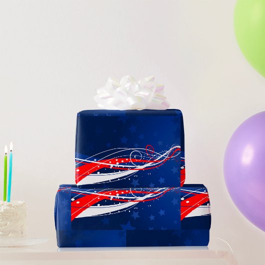 Papier Cadeau 4 Juillet Abstrait