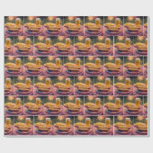 Papier Cadeau 4 juillet américain Hot Dog (Plat)