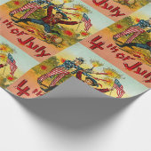 Papier Cadeau 4 juillet vintage (Coin)
